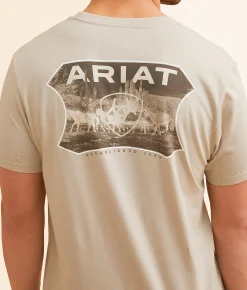 Tops|Graphic T-Shirts | Ariat Wild Fire Crest T-Shirt Black