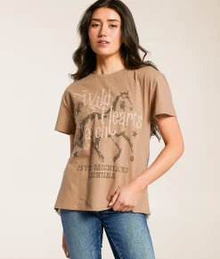 Goodie Two Sleeves Wild Hearts Ranch Oversized T-Shirt Amphora Clearance