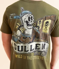 Graphic T-Shirts | Sullen Wild In The Streets T-Shirt Olive