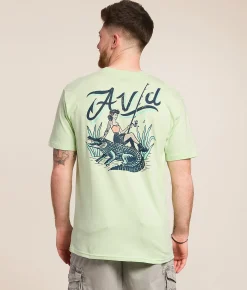 Tops|Graphic T-Shirts | AVID Wild Life T-Shirt Lime