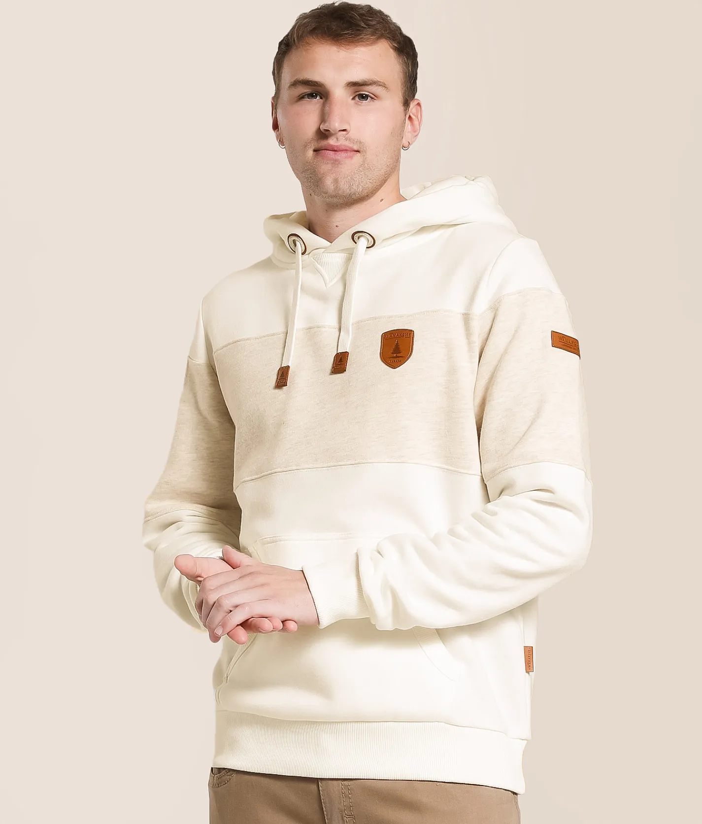 Tops | Wanakome Wilkins Hooded Sweatshirt Ivory Mix Ivory Hthr Oat