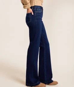 VERVET by Flying Monkey Willa High Rise Trouser Stretch Jean Rededicate Online