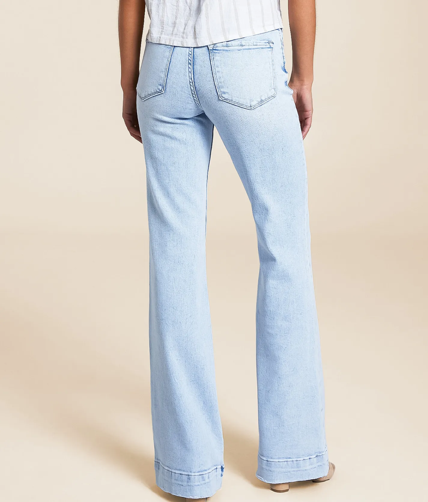Jeans|Bottoms | VERVET by Flying Monkey Willa High Rise Trouser Stretch Jean Zestful Eclipse