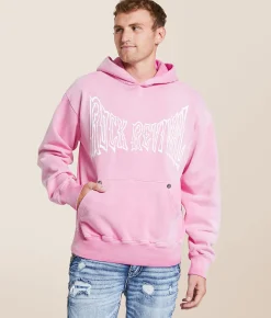 Tops | Rock Revival Wilson Hooded Sweatshirt Pink