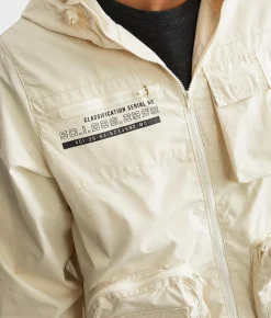 Smoke Rise® Windbreaker Hooded Jacket Oatmeal Best