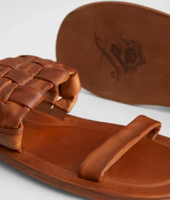 Shoes | Free People Winding River Leather Sandal Tan