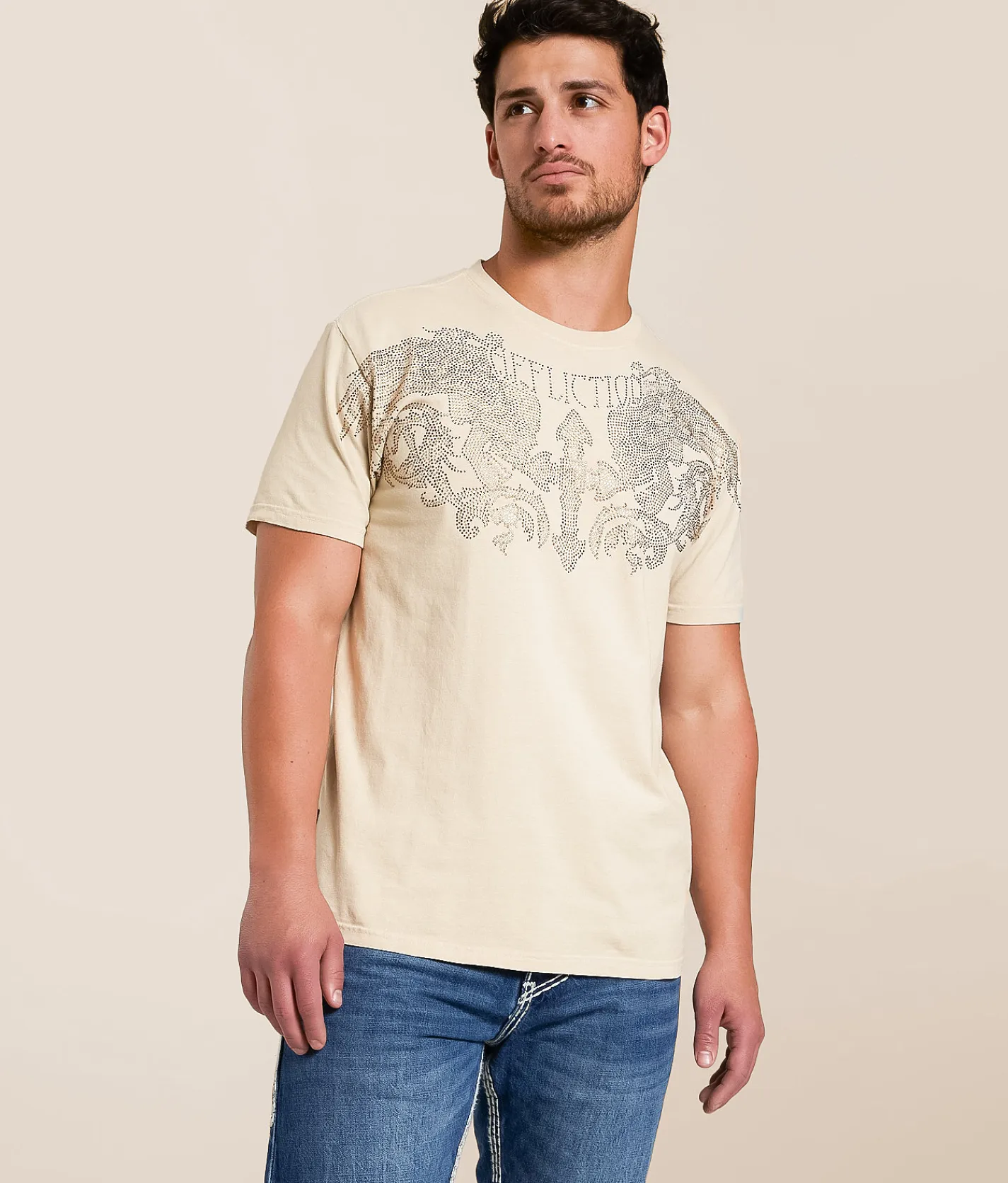 Tops|Graphic T-Shirts | Affliction Winged Up T-Shirt Light Tobacco