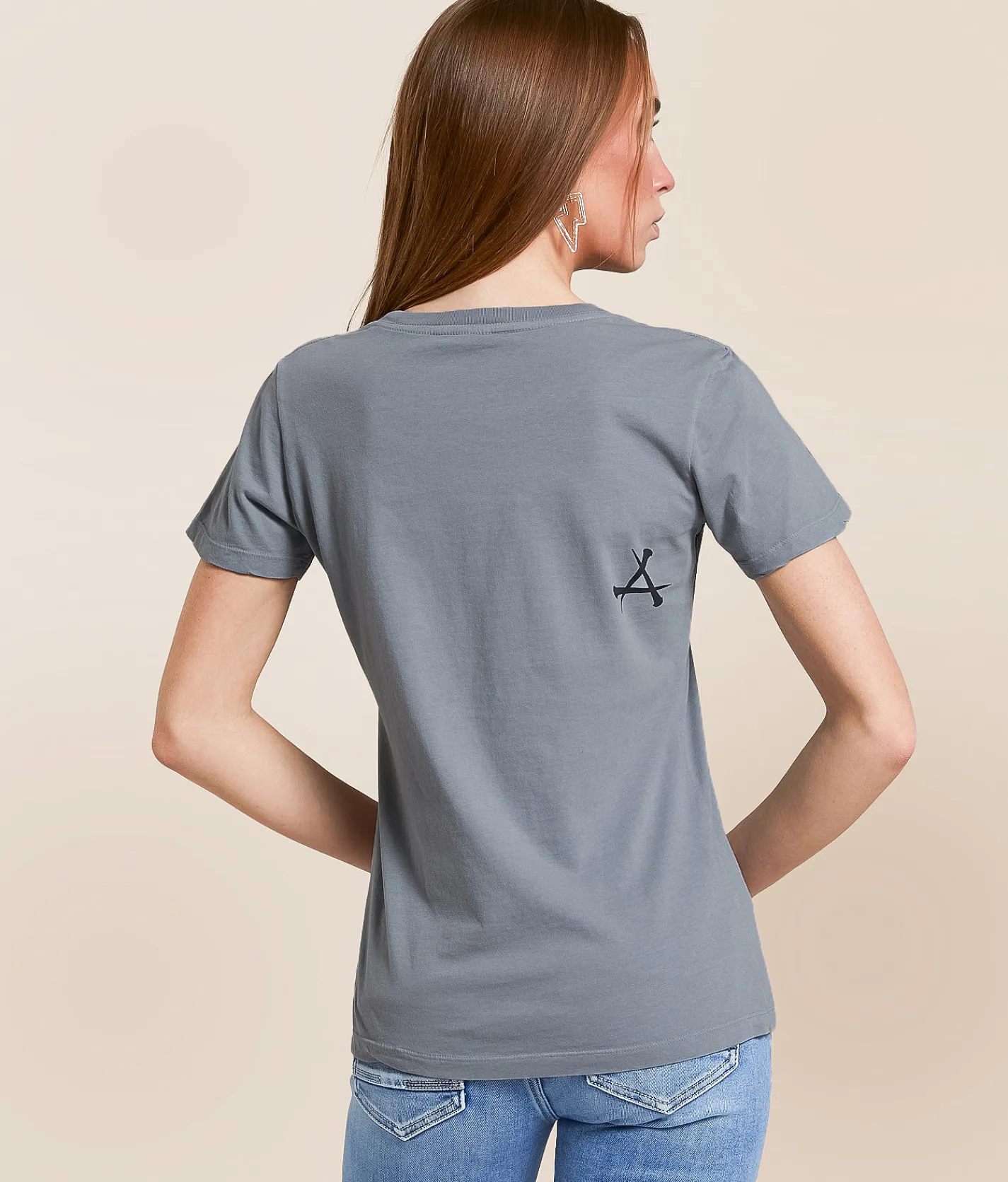 Affliction Winged Up T-Shirt Silver Grey Reactive Hot