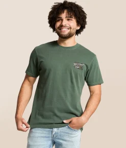 Tops|Graphic T-Shirts | Tail Chasers Club Wingman T-Shirt Laurel Wreath Pigment Dye