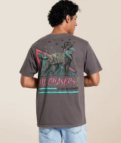 Tops|Graphic T-Shirts | Tail Chasers Club Wingman T-Shirt Pepper