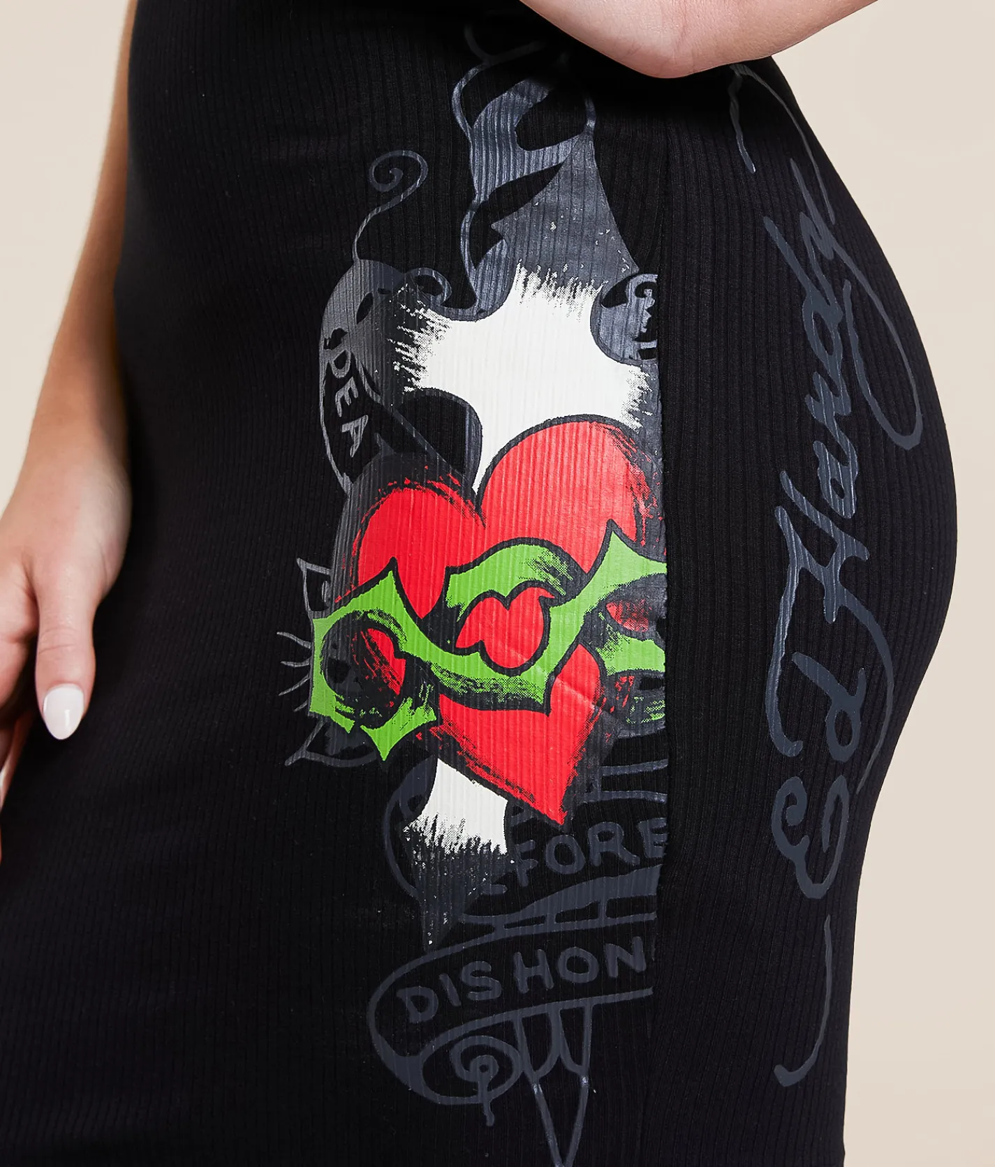 Ed Hardy Wings Cut-Out Mini Dress Black Discount