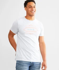 Graphic T-Shirts | Hurley Wire Frame T-Shirt White Wolf Grey