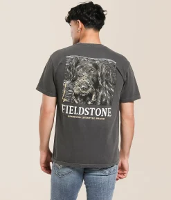 Tops|Graphic T-Shirts | Fieldstone Wirehair Pointer T-Shirt Pepper