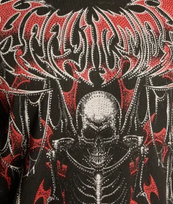 Tops|Graphic T-Shirts | Affliction Withered Scorn T-Shirt Black Lava Wash