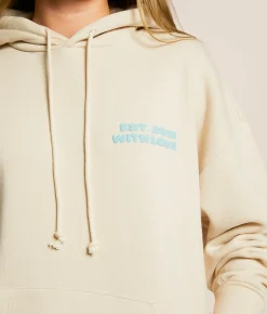Tops | FITZ + EDDI With Love Hooded Sweatshirt Moonbeam
