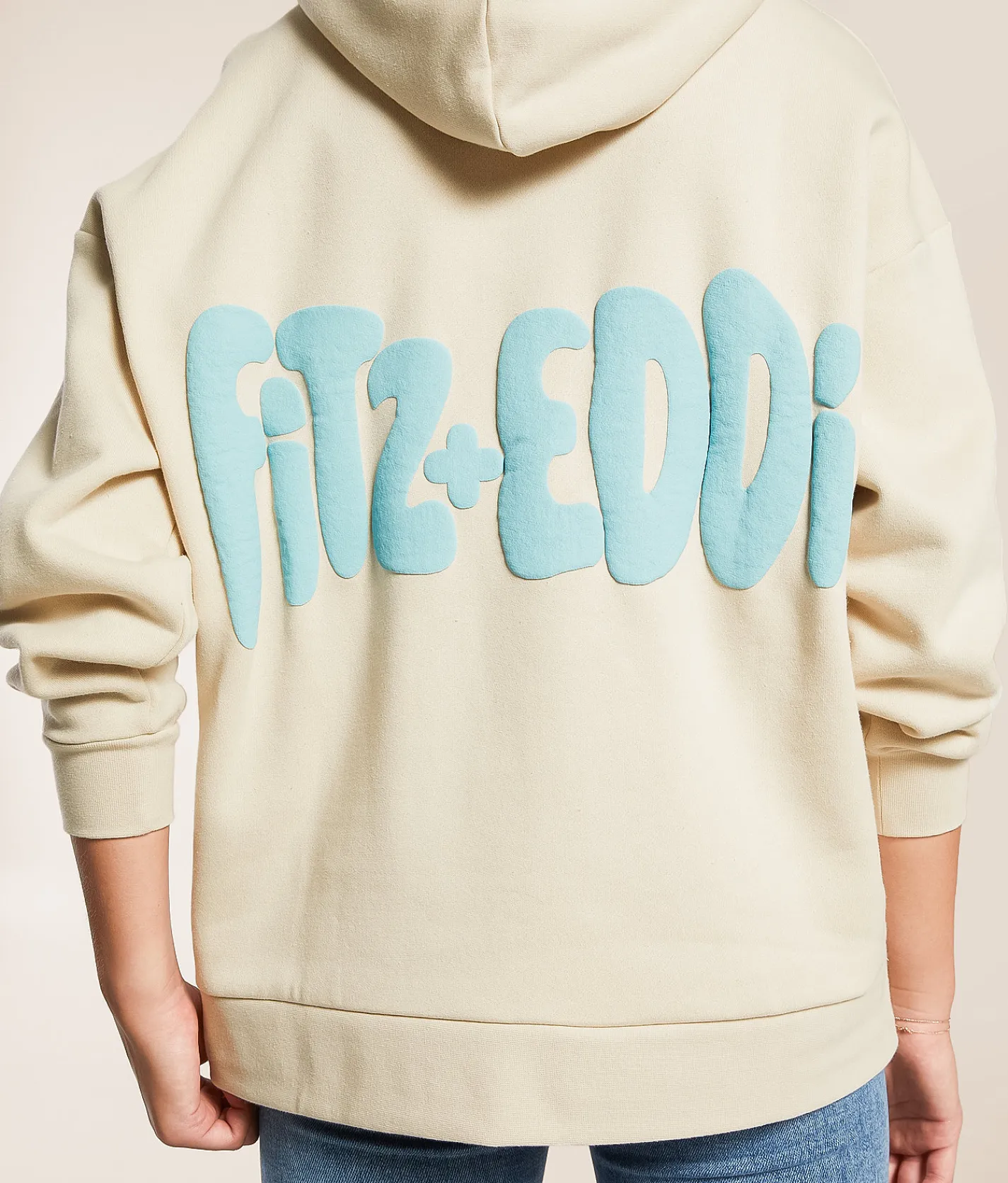 Tops | FITZ + EDDI With Love Hooded Sweatshirt Moonbeam