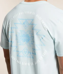 Graphic T-Shirts | Ariat Wood Burn Quality T-Shirt Quiet Tide