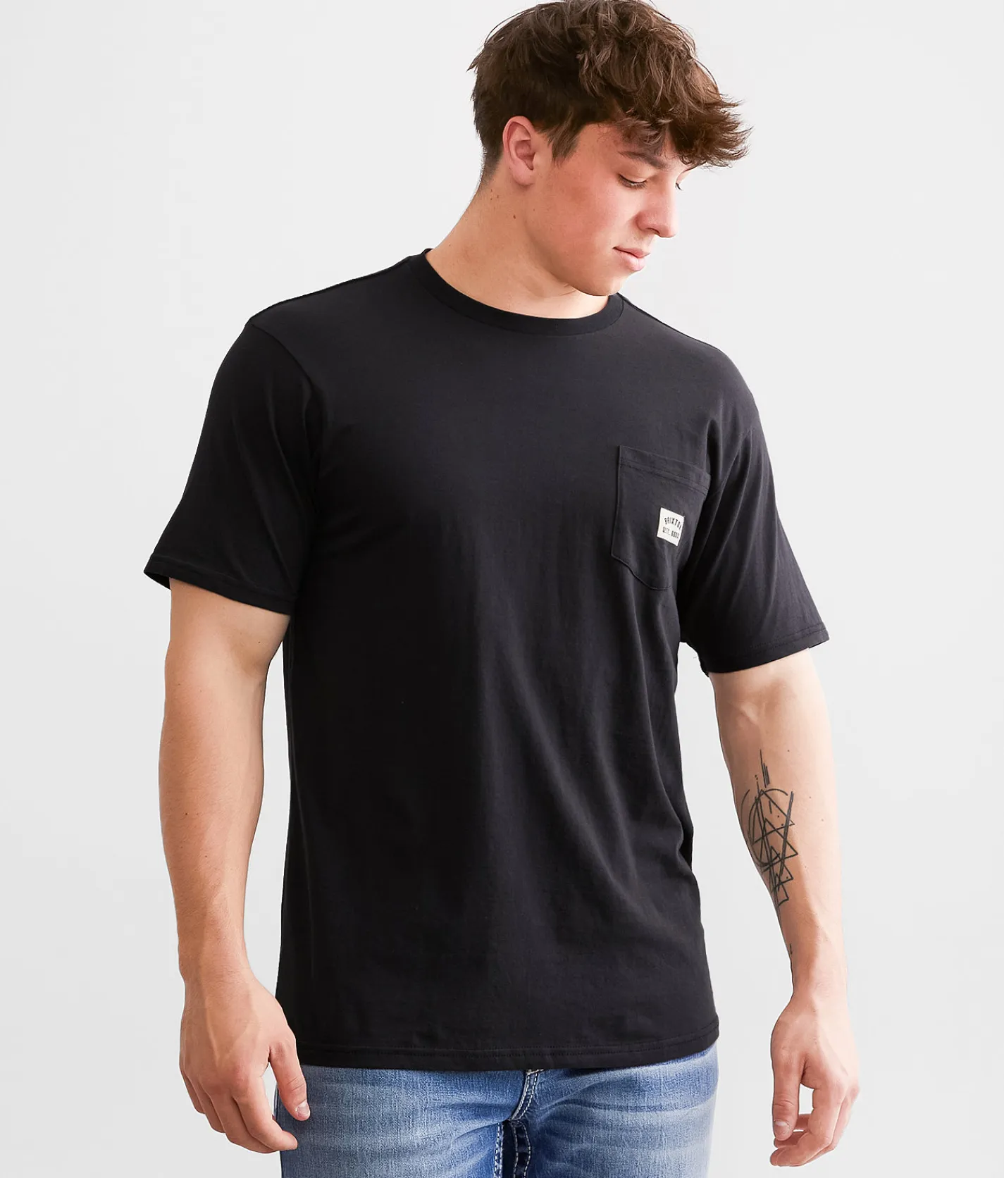 Brixton Woodburn T-Shirt Khaki Hot