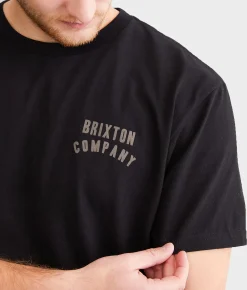 Graphic T-Shirts | Brixton Woodburn T-Shirt Terracotta White