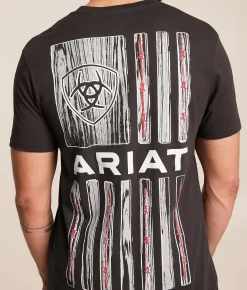 Ariat Wooden Barb Glory T-Shirt Vintage Black New