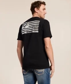 Tops|Graphic T-Shirts | Ariat Wooden Bridger T-Shirt Black