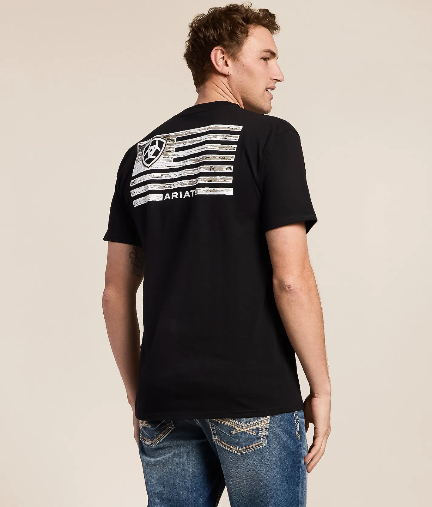 Tops|Graphic T-Shirts | Ariat Wooden Bridger T-Shirt Black