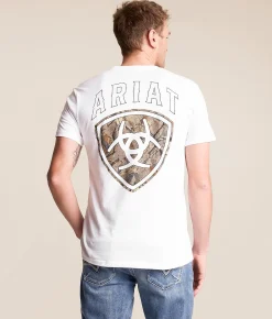 Tops|Graphic T-Shirts | Ariat Woodland Classic T-Shirt White