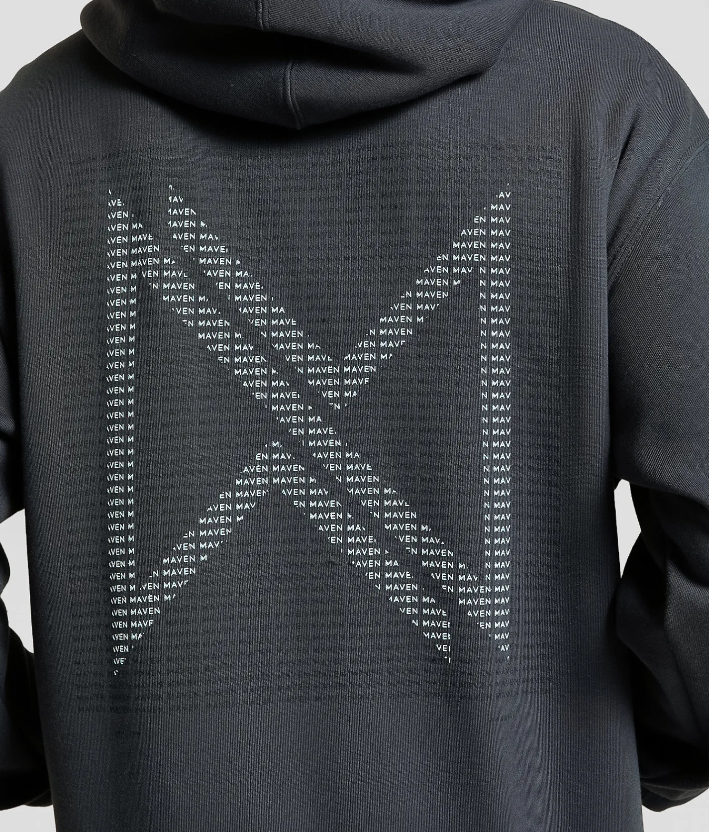 Tops | Maven Co-op Word Block Hooded Sweatshirt Collegiate Blue