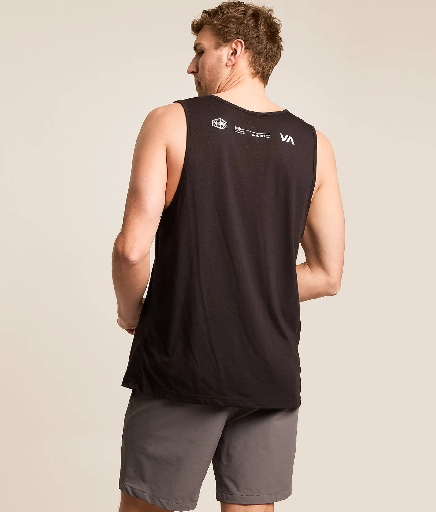 RVCA World Hex Sport Tank Top Black Discount