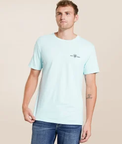 Tops|Graphic T-Shirts | Ariat Worn Square T-Shirt Quiet Tide