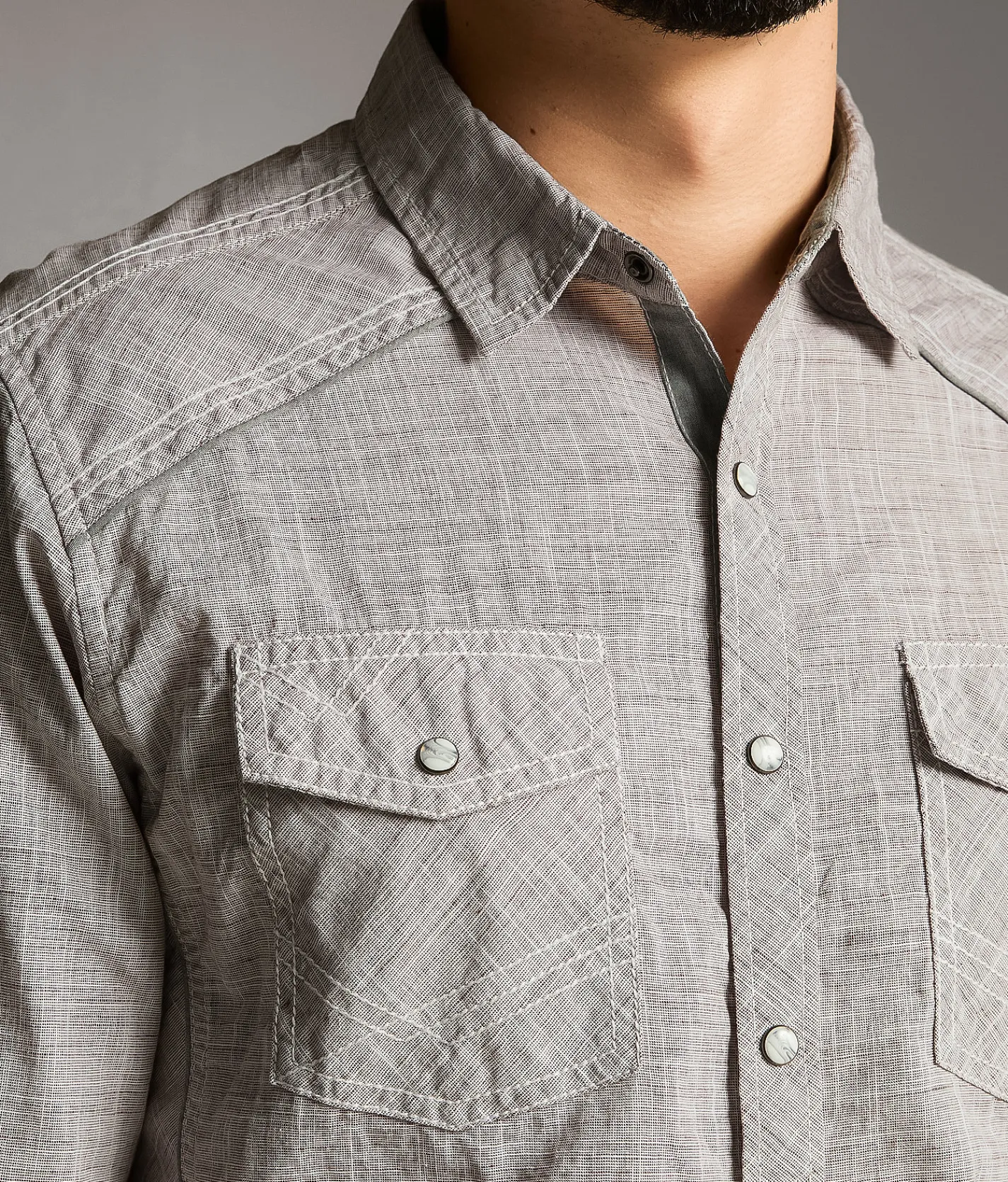 Tops | BKE Woven Athletic Shirt Brown White