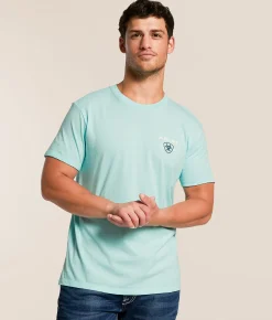Tops|Graphic T-Shirts | Ariat Woven Lockups T-Shirt South Seas