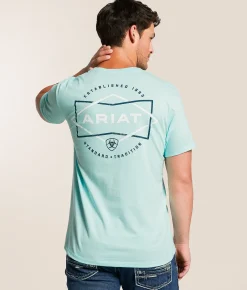 Tops|Graphic T-Shirts | Ariat Woven Lockups T-Shirt South Seas