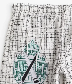 First Row® Woven Twill Short White Discount