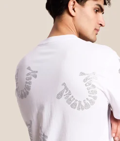 True Religion Wrapped Crystal T-Shirt Optic White Sale