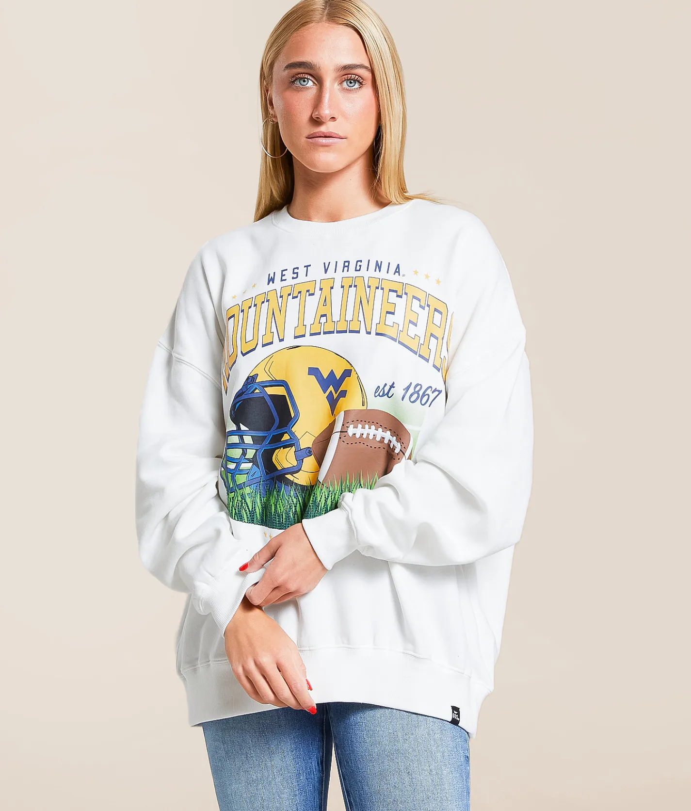 Tops | Gameday SOCIAL® WV Mountaineers Pullover White