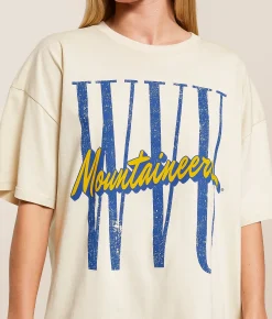 Tops | Gameday SOCIAL® WVU Moutaineers T-Shirt Oatmeal