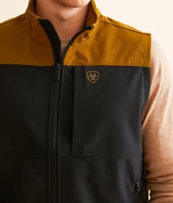 Coats & Jackets | Ariat Wyatt Softshell Vest Chestnut Horse Black