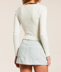 Free People Wynne Railroad Striped Skirt Indigo Railroad Outlet