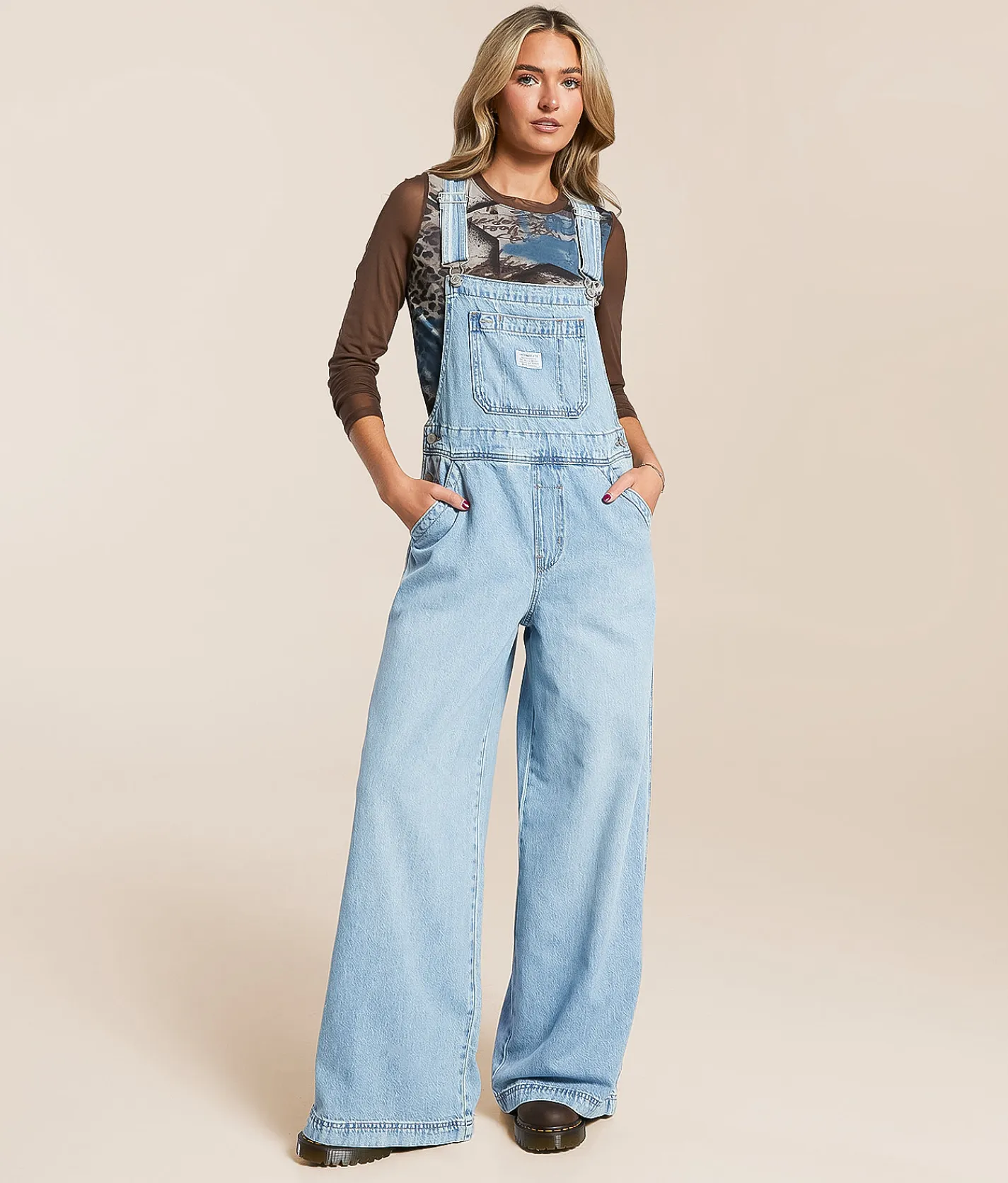 Levi's® XL Denim Overalls Invested Indigo Sale