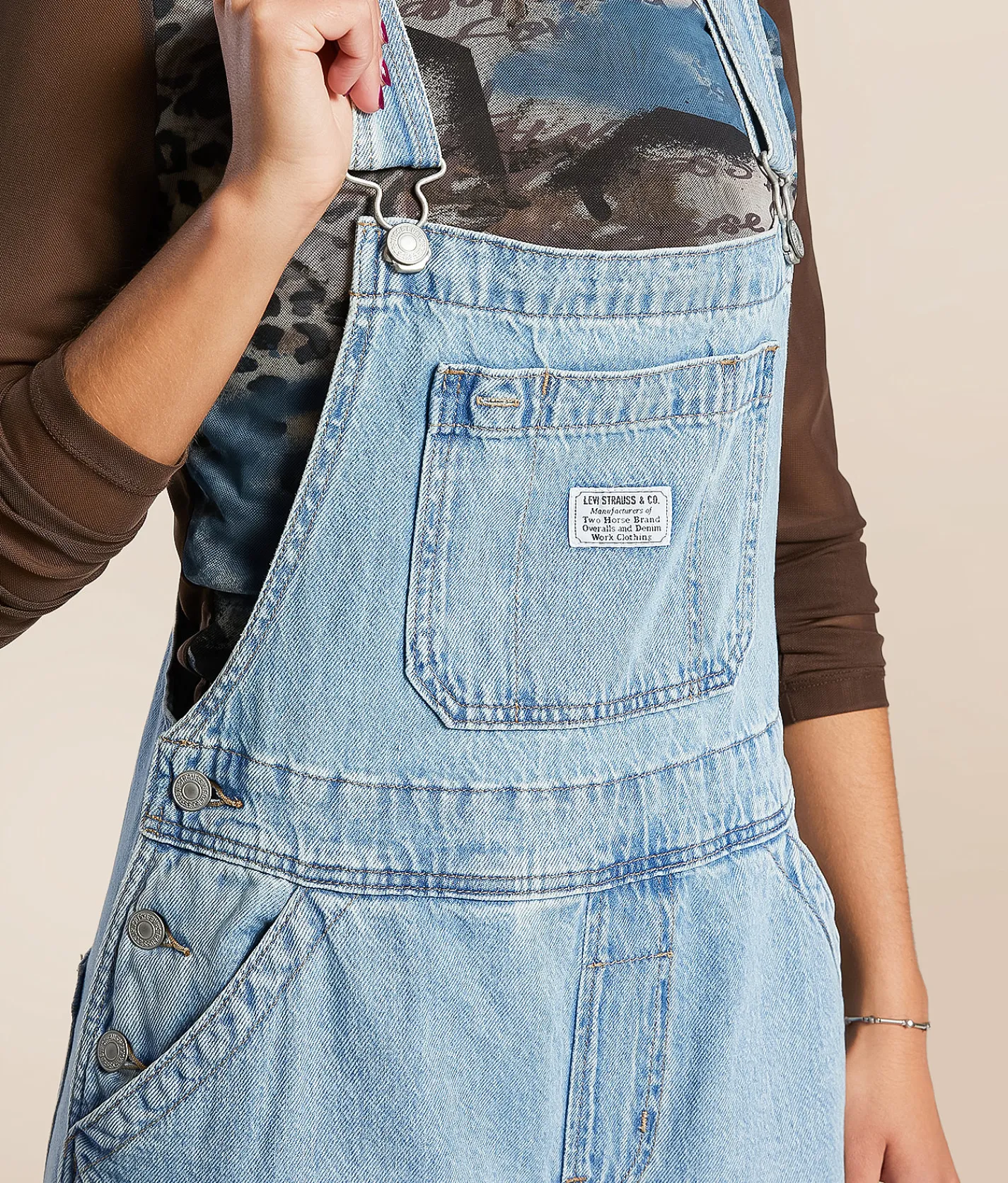 Levi's® XL Denim Overalls Invested Indigo Sale