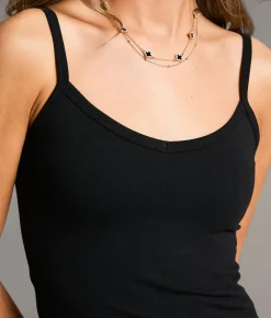 Tops | BKE core X-Long Two Way Tank Top Black