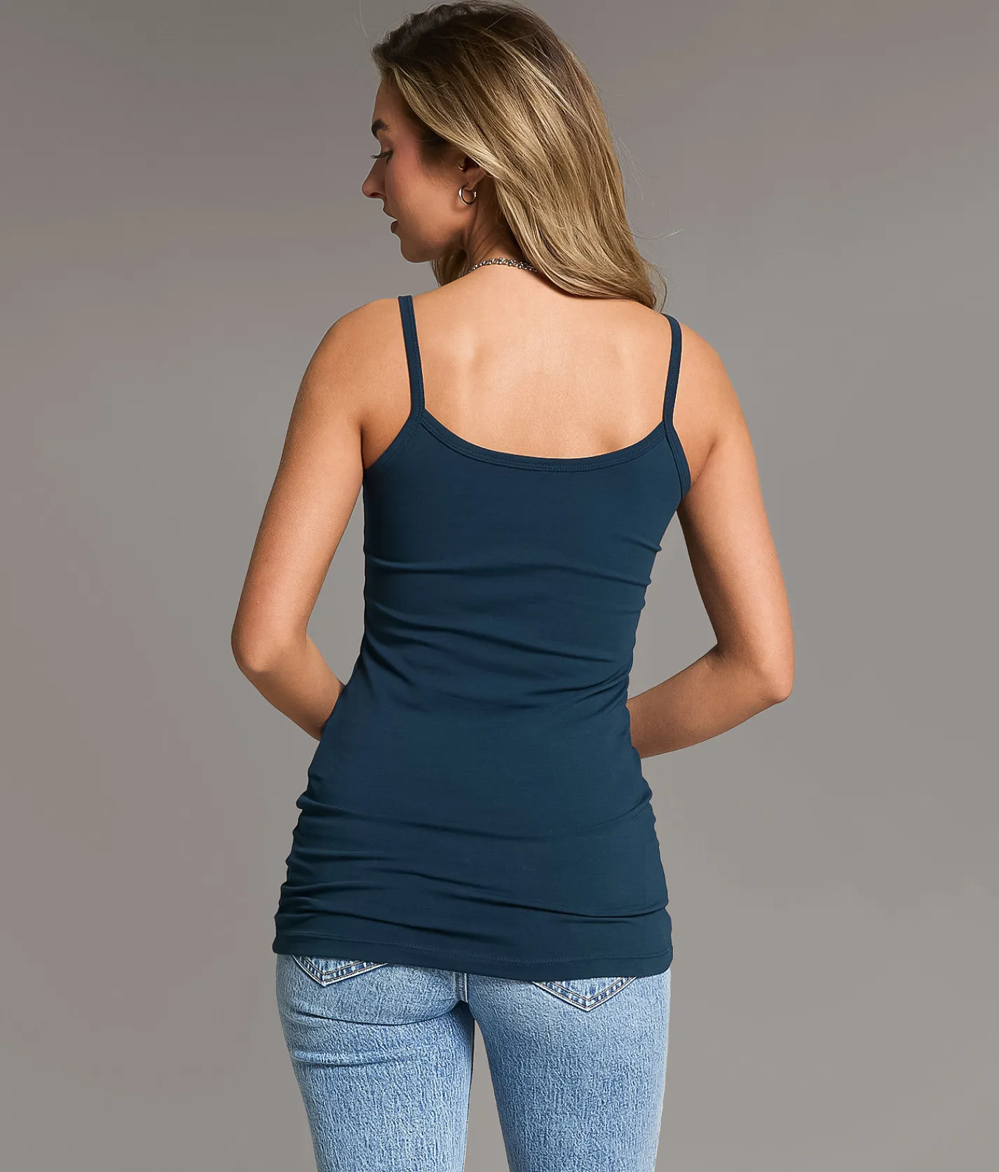 Tops | BKE core X-Long Two Way Tank Top Insignia Blue