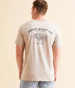 Ariat X-Ray Bison T-Shirt Brindle Heather Hot