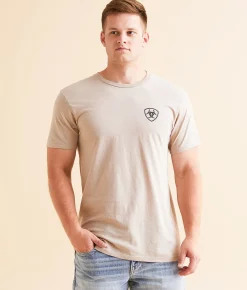 Ariat X-Ray Bison T-Shirt Brindle Heather Hot