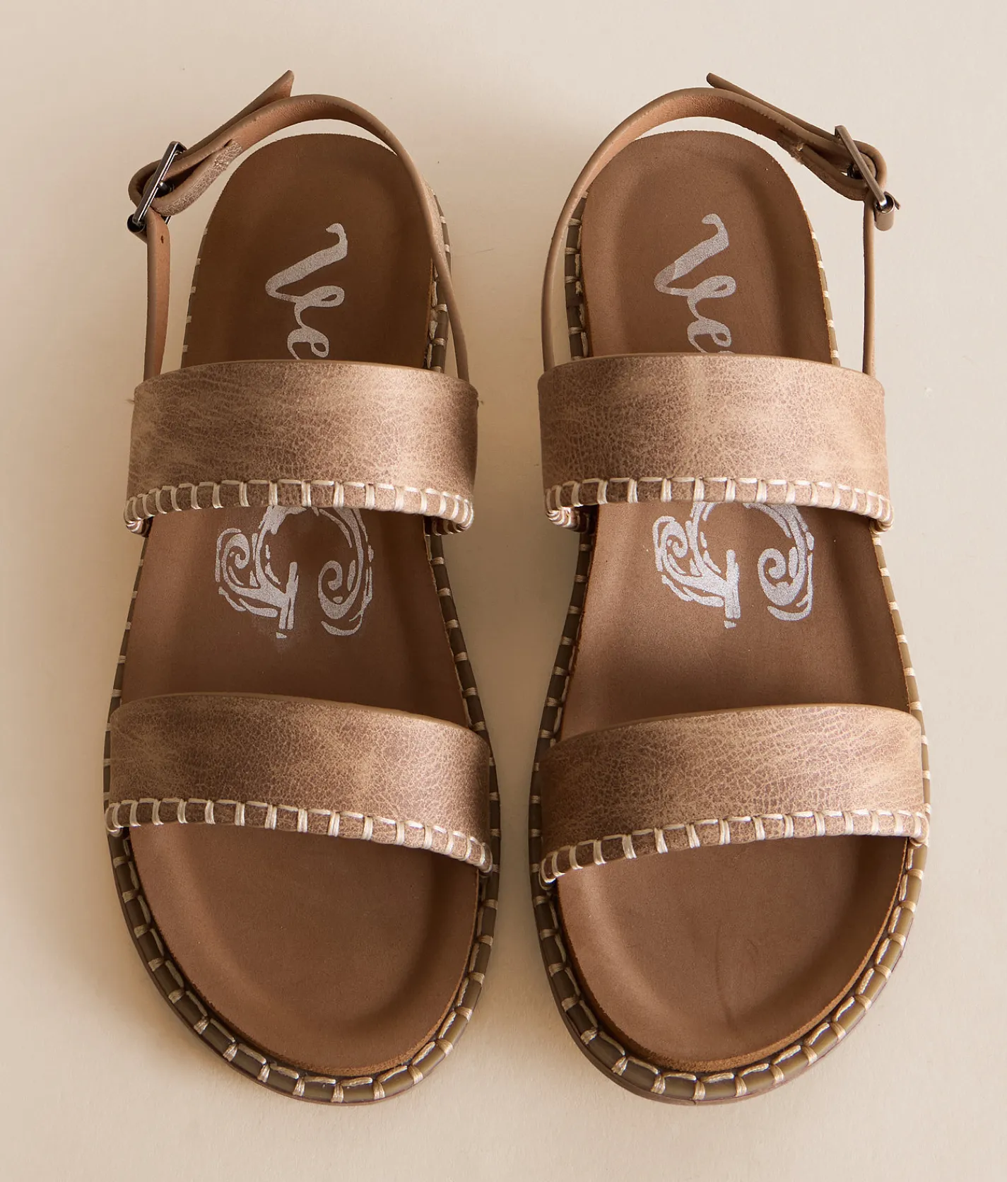 Very G Yara Embroidered Sandal Brown Discount