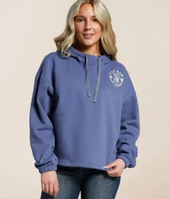 Ariat Yeehaw Hooded Sweatshirt Coastal Fjord