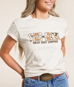 Ariat Yee-Haw T-Shirt Natural Clearance