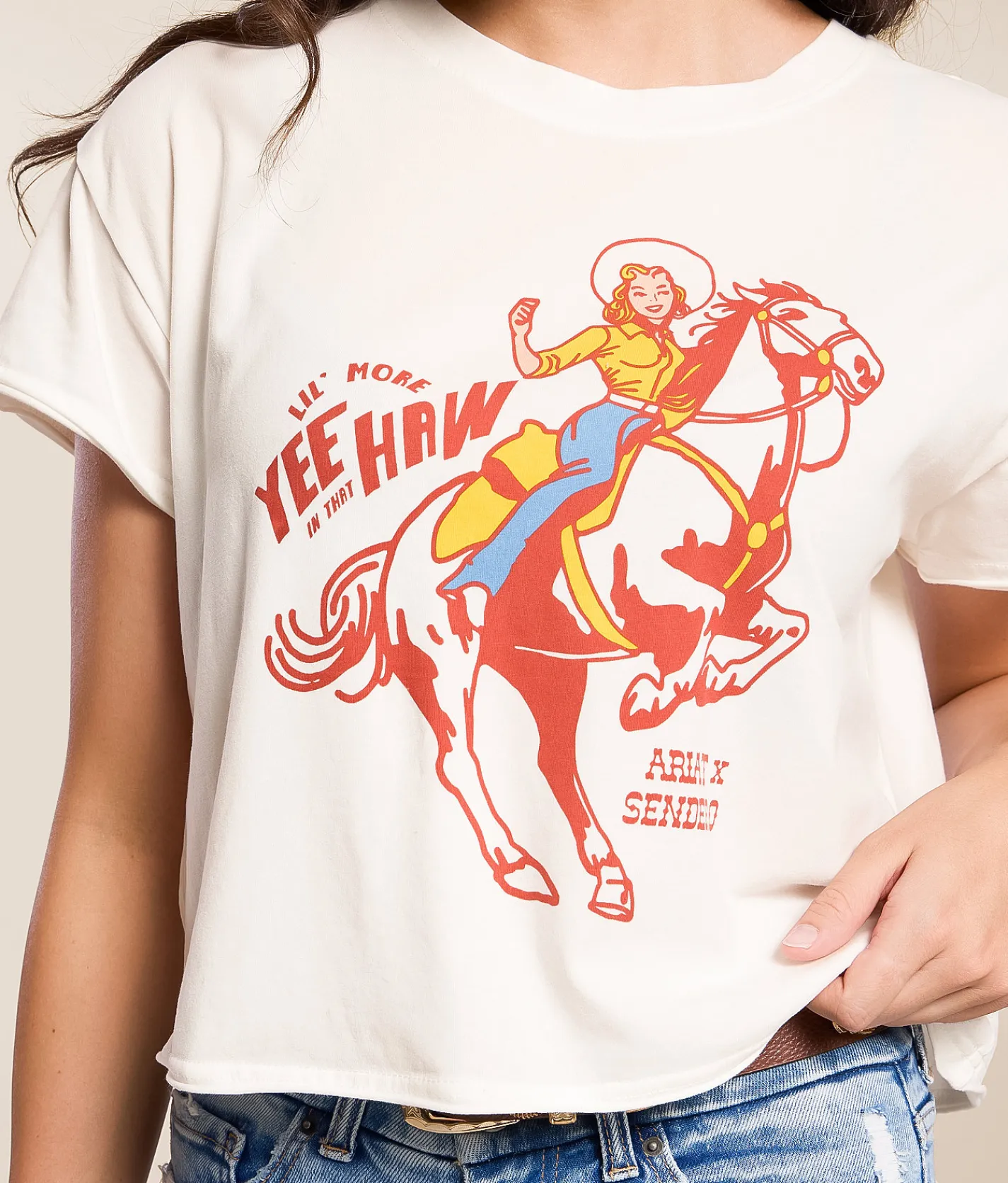 Tops | Ariat x Sendero Provisions Co. Yee-Haw T-Shirt White