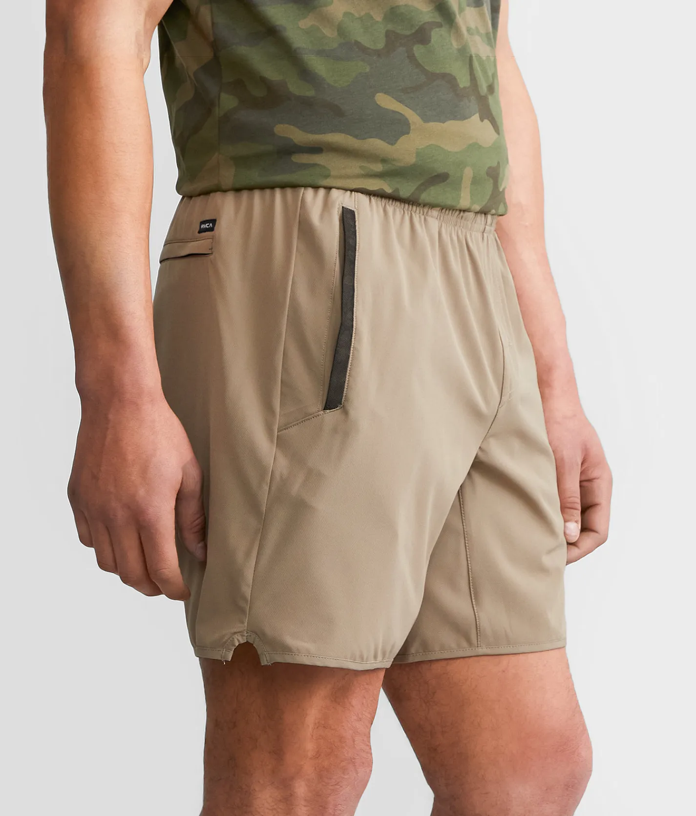 RVCA Yogger Active Stretch Short Pine Grey Sale